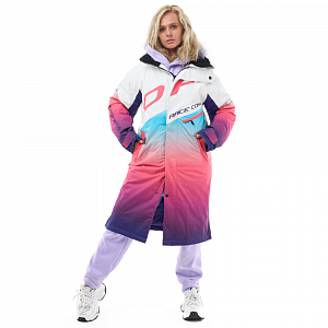 Плащ зимний RACE COAT WINTER SUNSET Woman Coral - Blue размер XS 840250-25-184