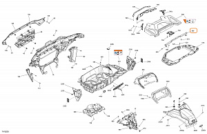 705211757 Кронштейн усилитель переднего багажника Can-Am BRP Outlander G3 705211757