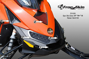 183-105 FROGZSKIN Вентиляция Ski-Doo XP 241-2950