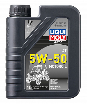 20737 Масло моторное cинтетическое для квадроциклов Liqui Moly 4T Motoroil 5W50 1 литр