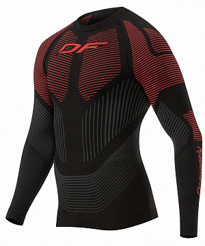 Термофутболка DF 3DTHERMO Red c длинным рукавом