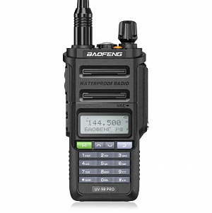 Радиостанция рация черная Baofeng UV-9R PRO USB TYPE-C 8W влагозащищенная