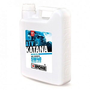 800164 IPONE Масло Моторное ATV KATANA 4T Четырехтактное 5W-40 Синтетическое 4 Литра