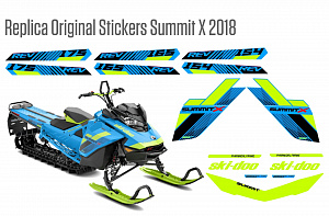 Реплика оригинальных наклеек Summit X 2018