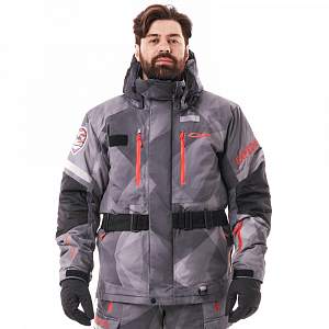 Куртка утепленная зимняя снегоходная EXPEDITION Camo - Dark Grey, размер XL
