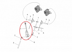 4013269 Соленоид клапан для снегоходов Polaris 600/800 RMK/PRO RMK 4013269