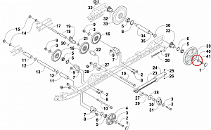 SM-08185-1 Шайба подвески для снегоходов Arctic Cat BEARCAT 570/Z1 XT/M8/1000 0623-664