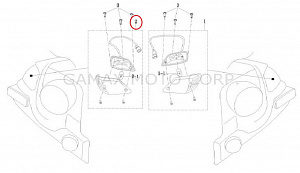 35604-AX100-000 Поворотник задний левый в сборе 35604-AX100-000