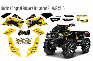 Реплика оригинальных наклеек Outlander G1 2012 XMR 800