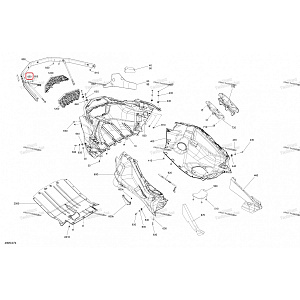 502007913 Крепления переднего бампера для снегоходов Ski-Doo SKANDIC / TUNDRA Gen4 860202198/502008079