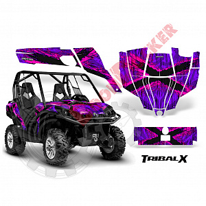 Наклейки Can-Am-Commander-CreatorX-Graphics-Kit-TribalX-Pink-Purple-BB