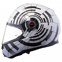 Шлем FF386 ABYSS WHITE BLACK  (XL) - фото товара BoonDocker