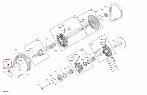 417300622 Заглушка вариатора для снегоходов Ski-Doo