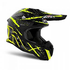 Шлем Airoh Terminator Open Vis Carnage Yellow Gloss 18210435